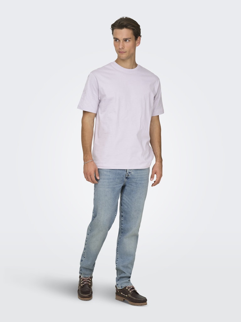 Only & Sons Herren T-Shirts kurz Misty Lilac