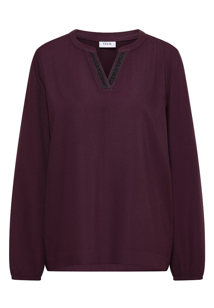 Cecil Damen Blusen  Eggplant
