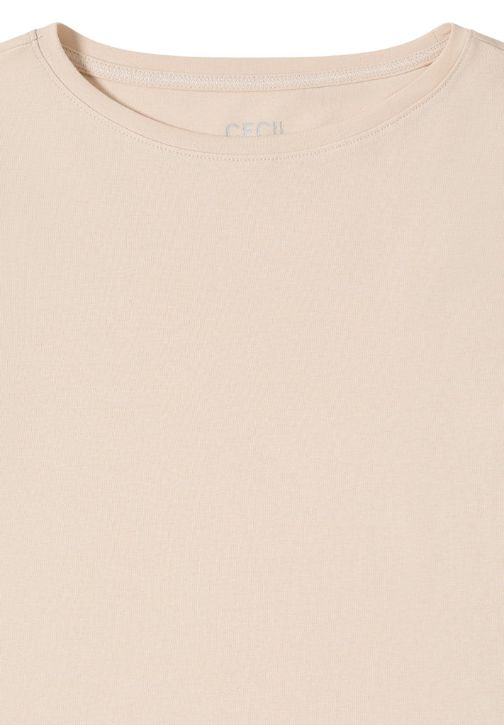 Cecil Damen T-Shirts  Pearl Bei
