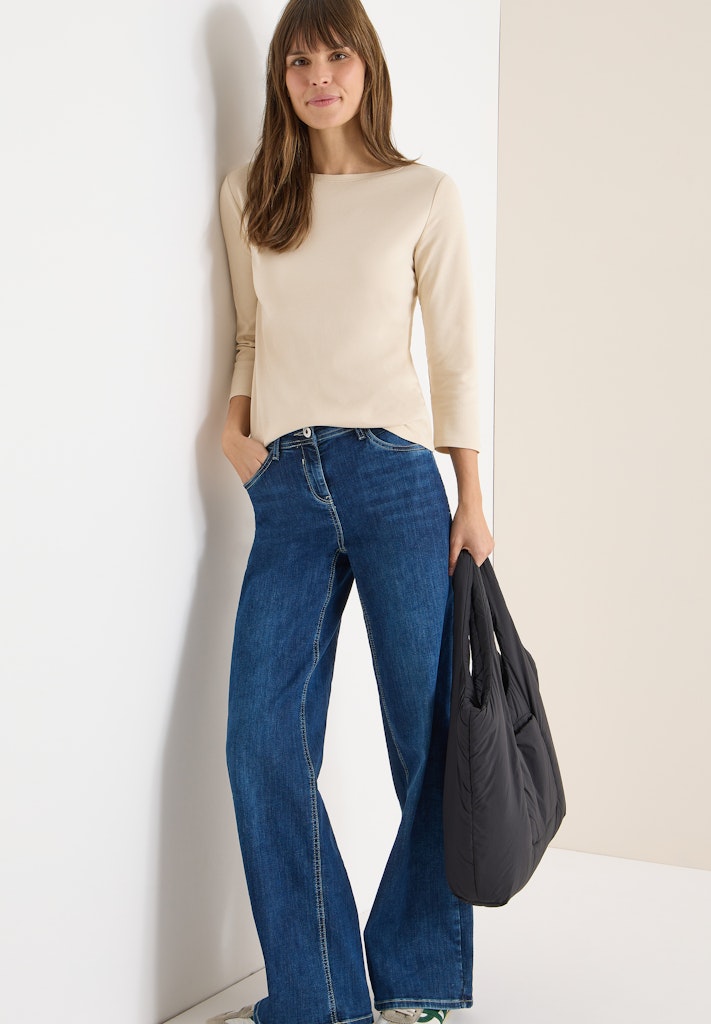 Cecil Damen T-Shirts  Pearl Bei