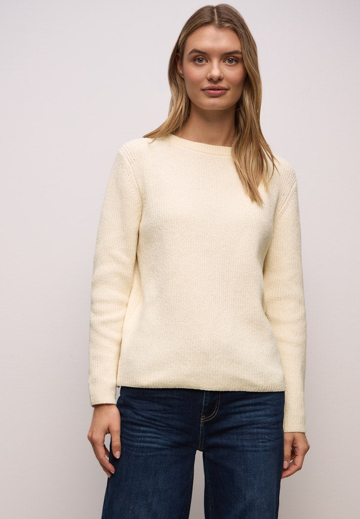 Street One Damen Pullover  Soft Beig