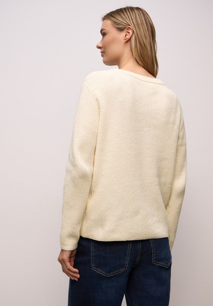 Street One Damen Pullover  Soft Beig