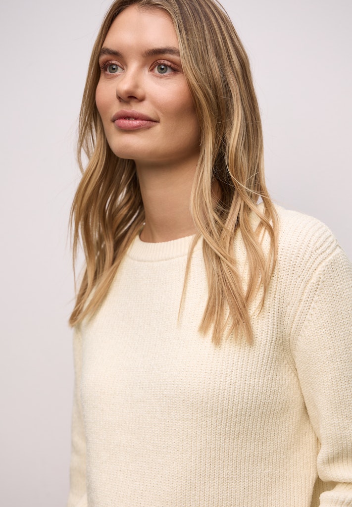 Street One Damen Pullover  Soft Beig