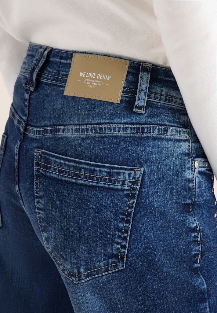 Cecil Damen Hosen  Mid Blue