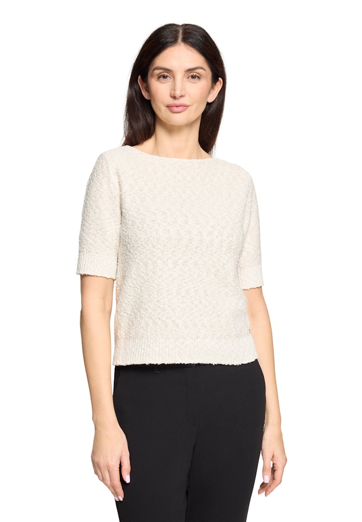 Betty & Co Damen Pullover Cream/Gold