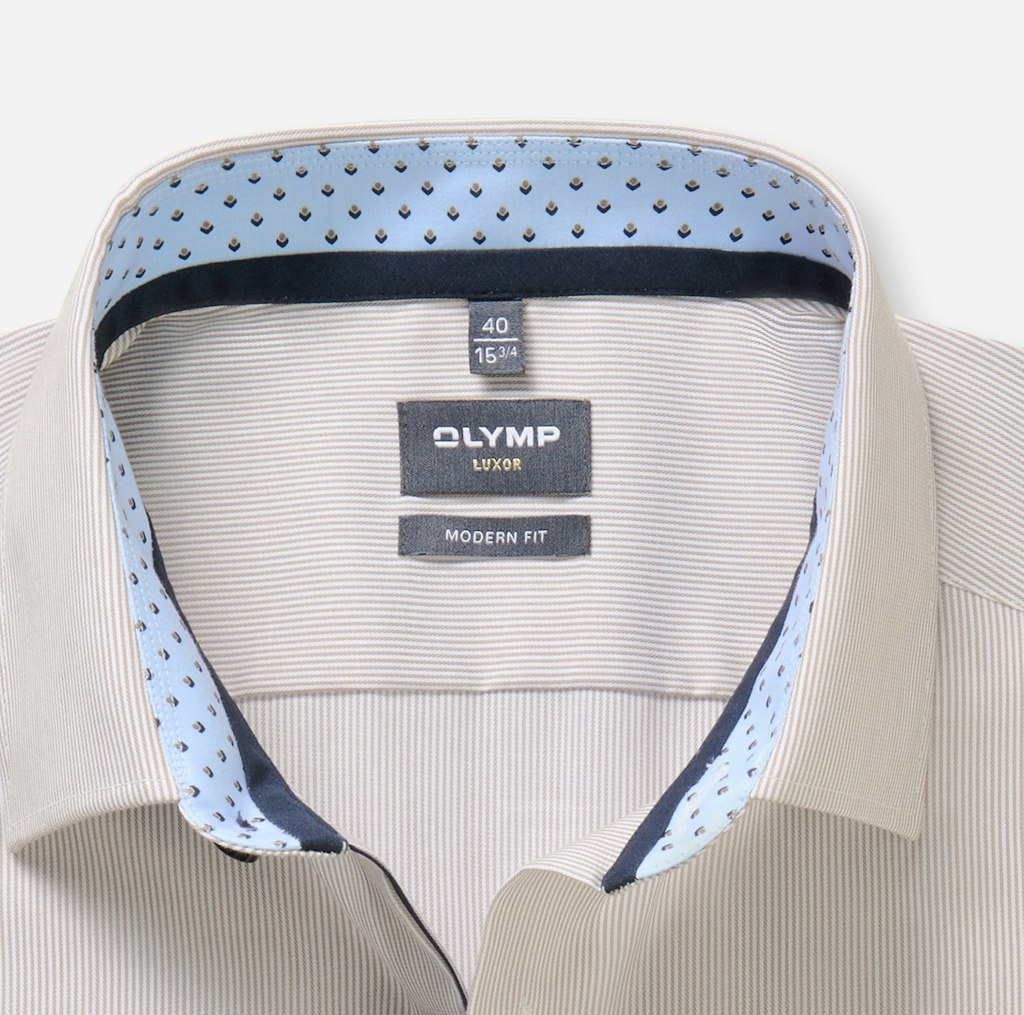 Olymp Herren Hemden lang  Nougat