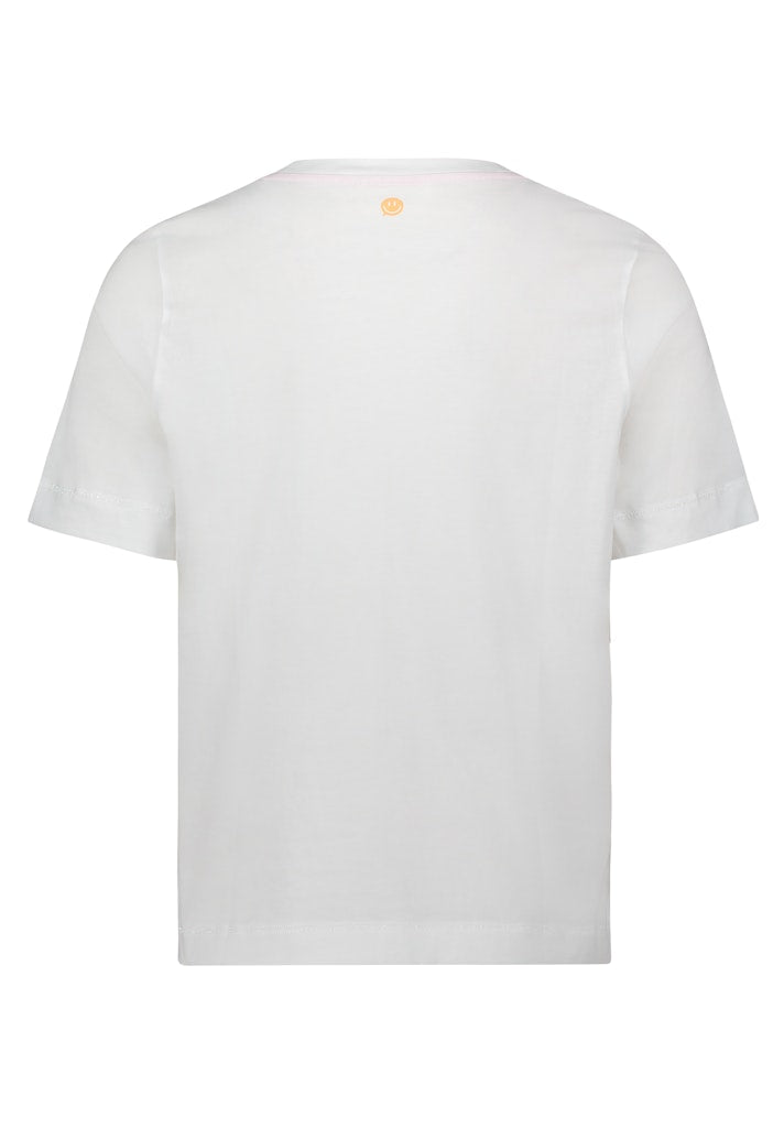 Cartoon Damen T-Shirts Patch Cream/Ros