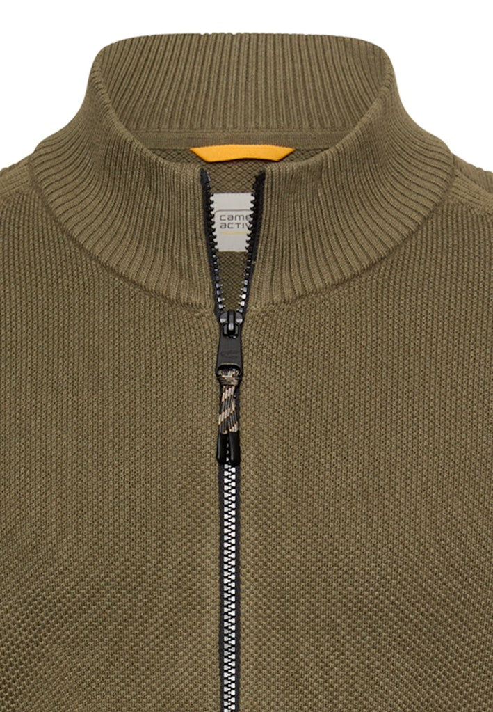 Camel active Herren Strickjacken  Deep Olive
