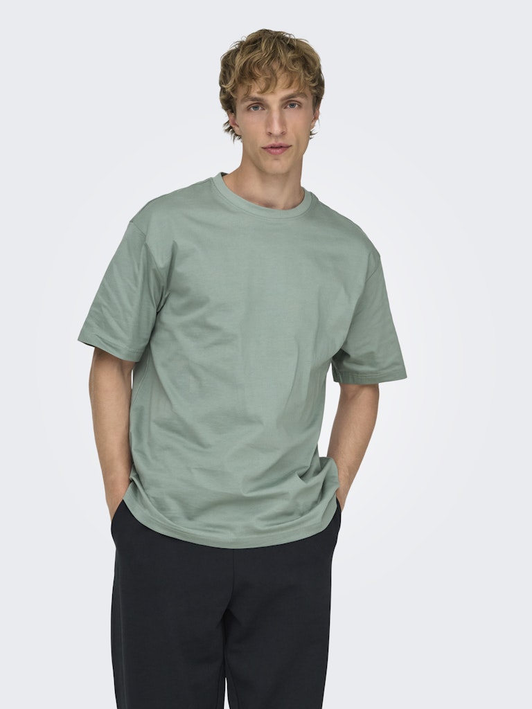 Only & Sons Herren T-Shirts kurz Chinois Green