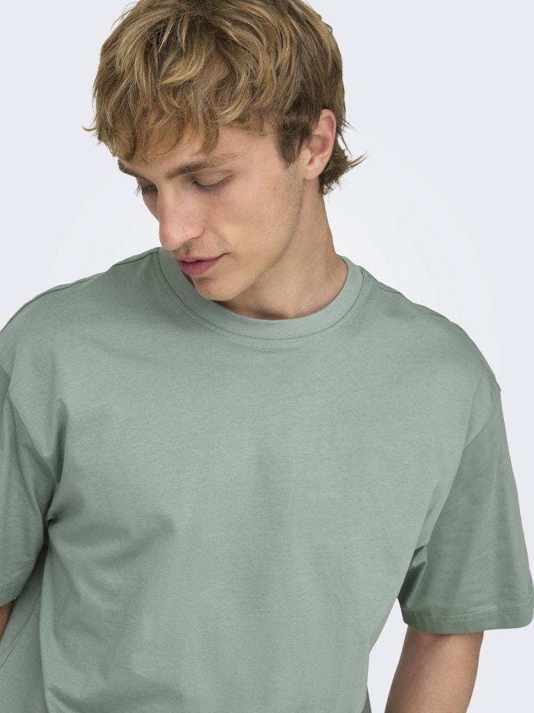 Only & Sons Herren T-Shirts kurz Chinois Green