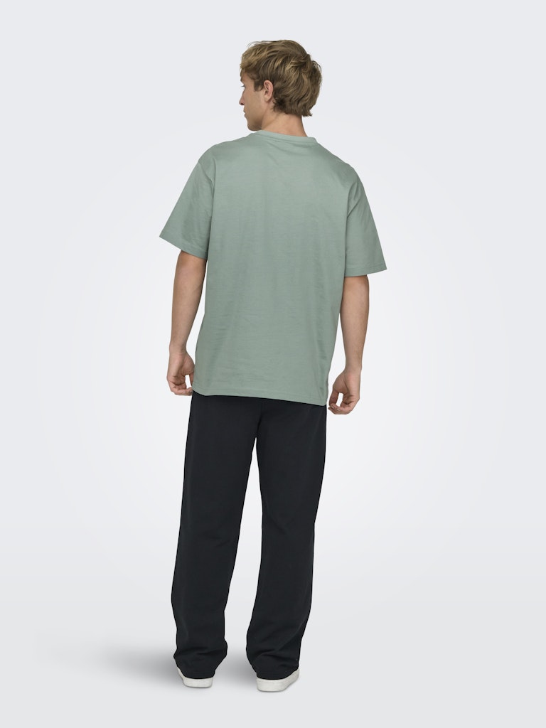 Only & Sons Herren T-Shirts kurz Chinois Green
