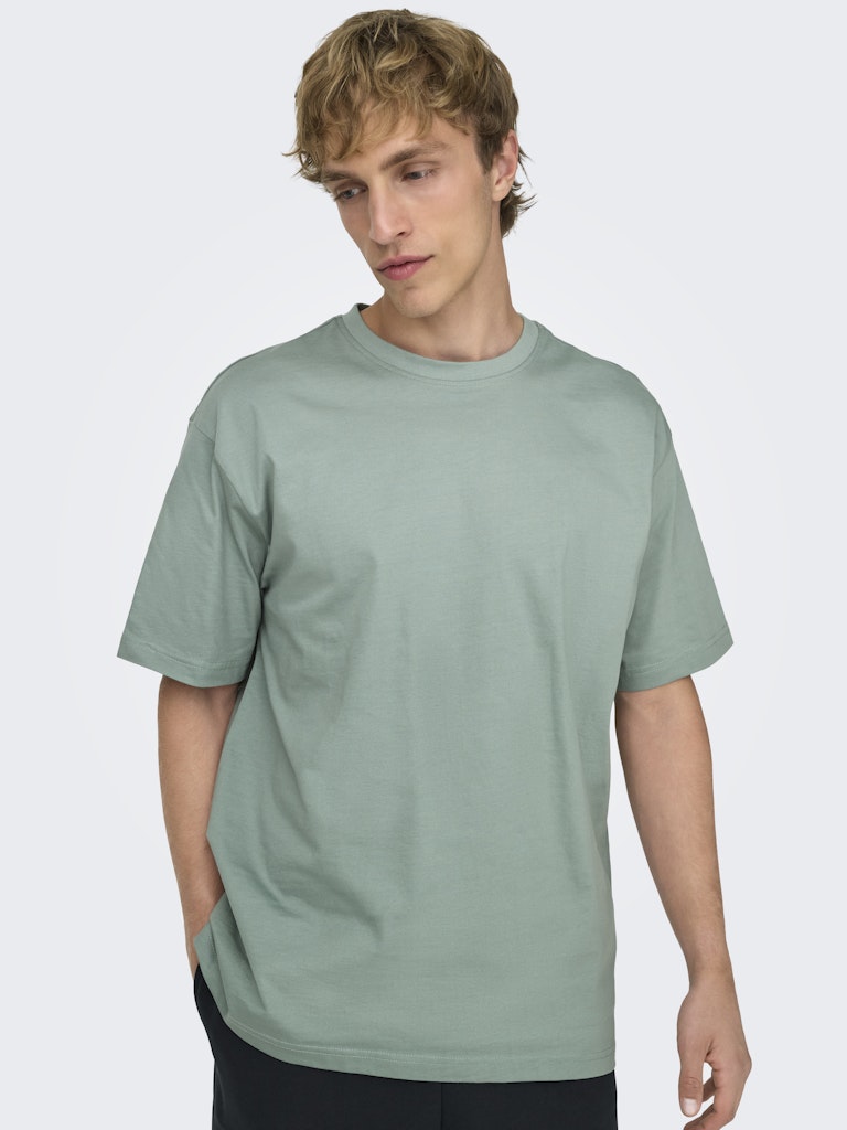 Only & Sons Herren T-Shirts kurz Chinois Green