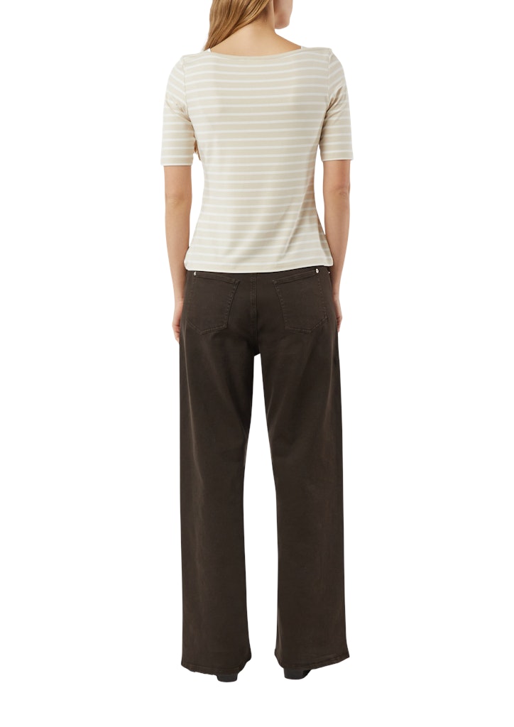 Comma Damen T-Shirts Brown