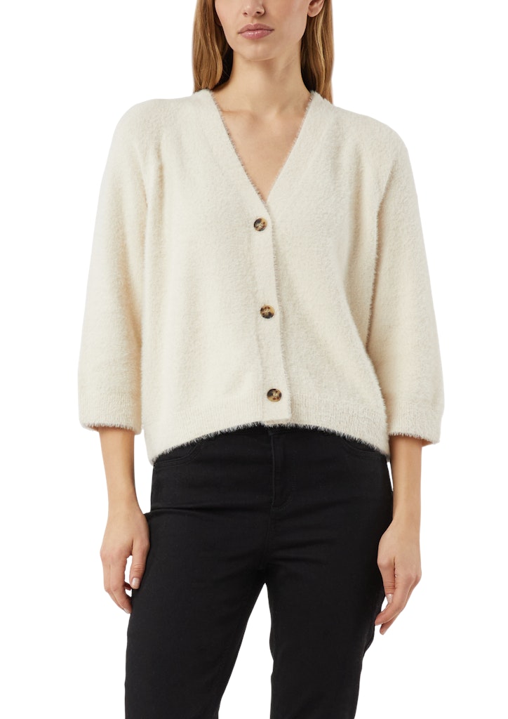 Comma Damen Strickjacken White