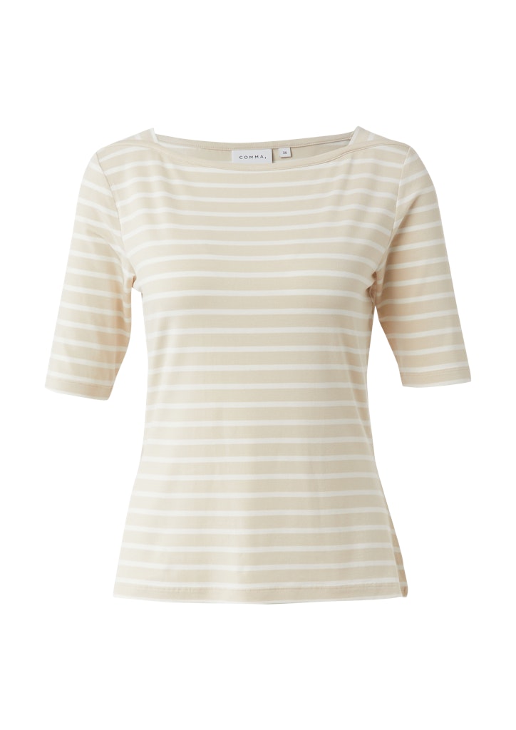 Comma Damen T-Shirts Brown