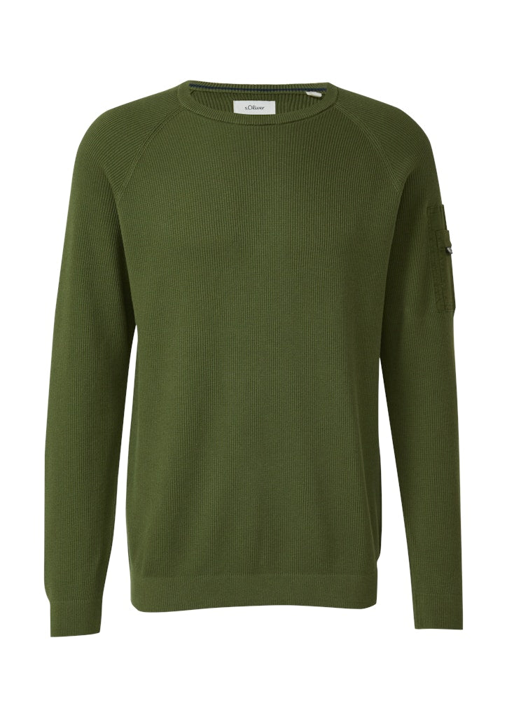 S. Oliver red Herren Pullover Green