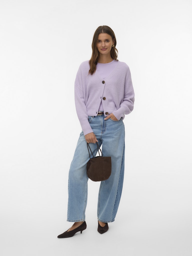 Vero Moda Damen Strickjacken Pastel Lilac
