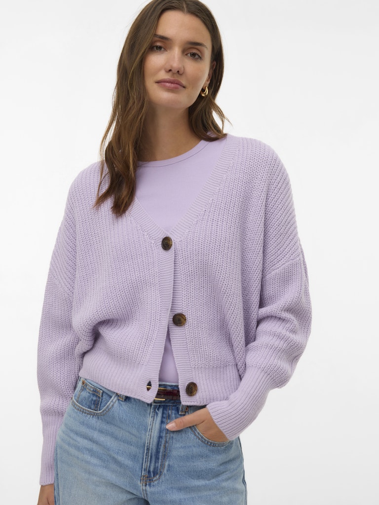 Vero Moda Damen Strickjacken Pastel Lilac