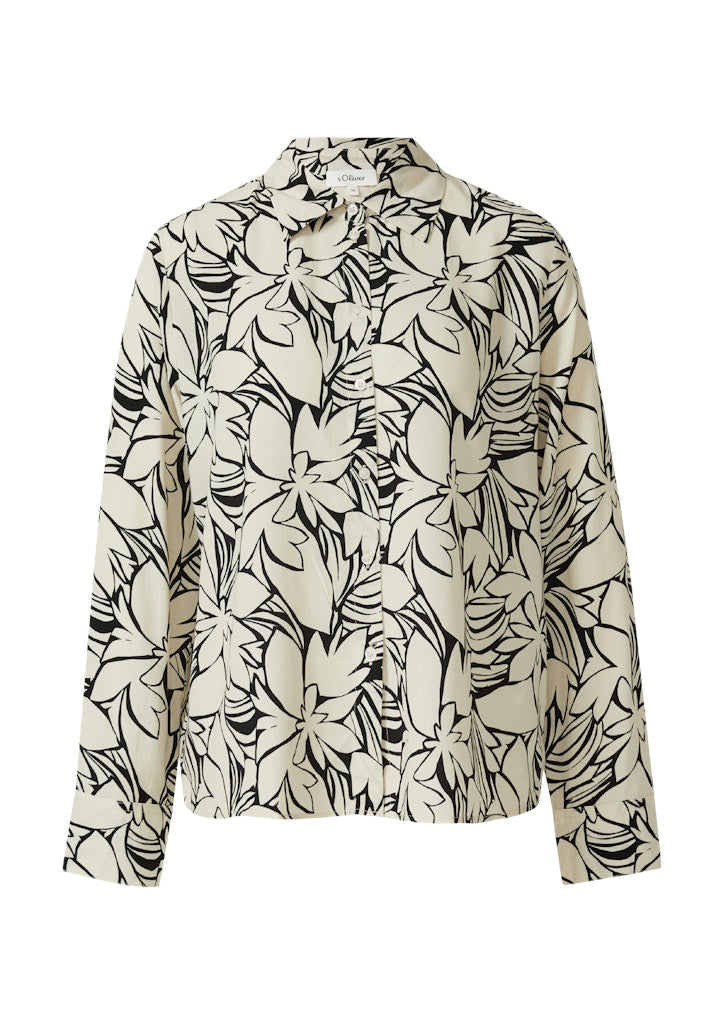 S. Oliver red Damen Blusen Grey/Black