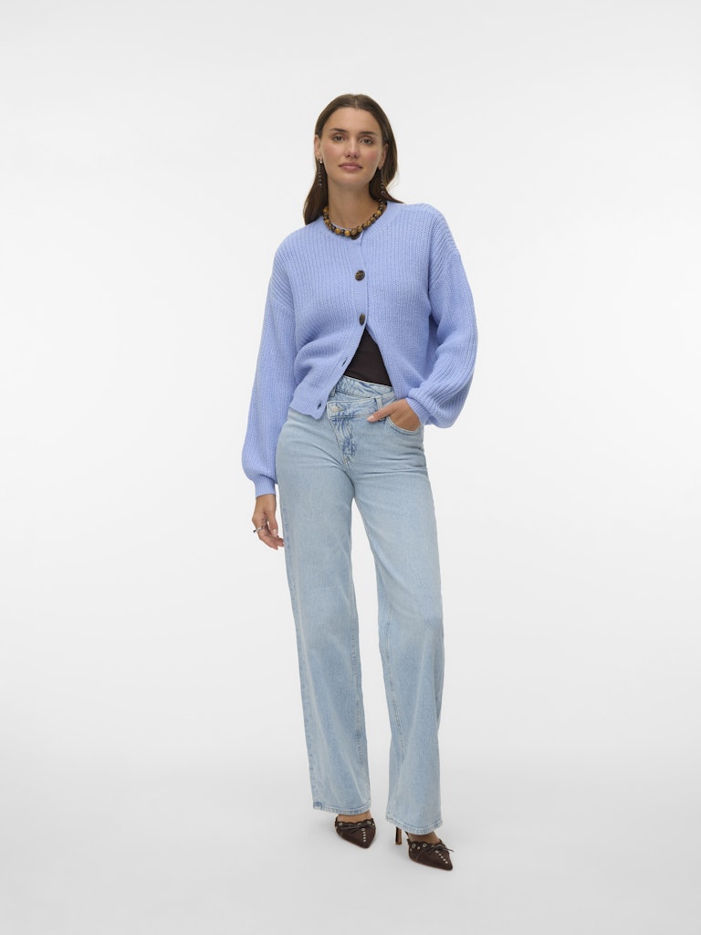 Vero Moda Damen Strickjacken Brunnera Blue