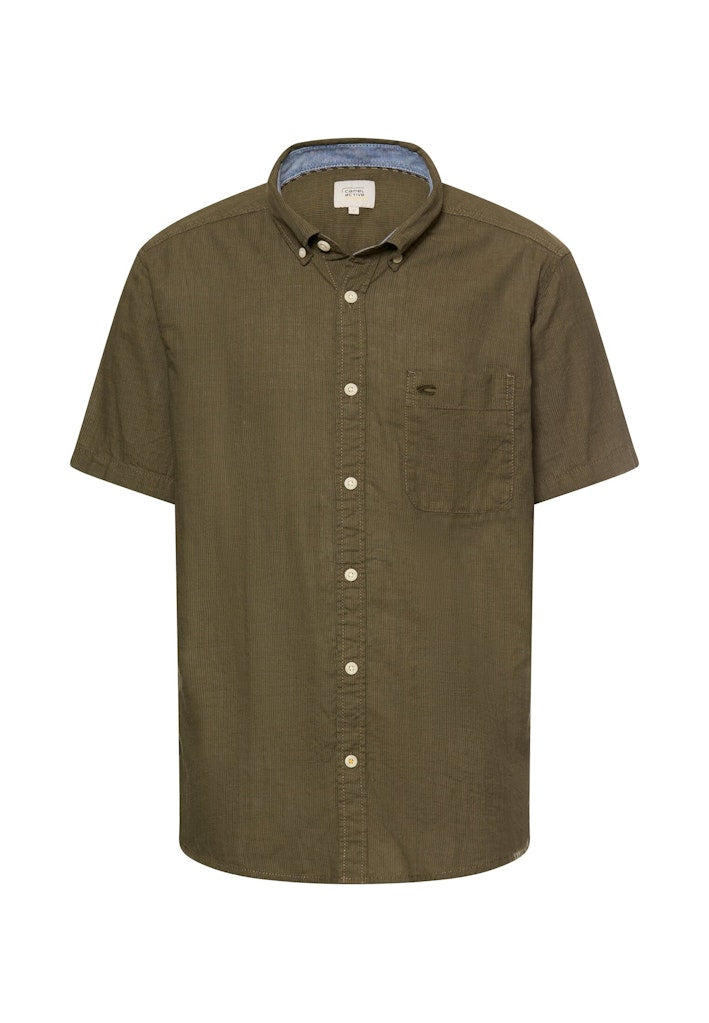 Camel active Herren Hemden kurz  Deep Olive