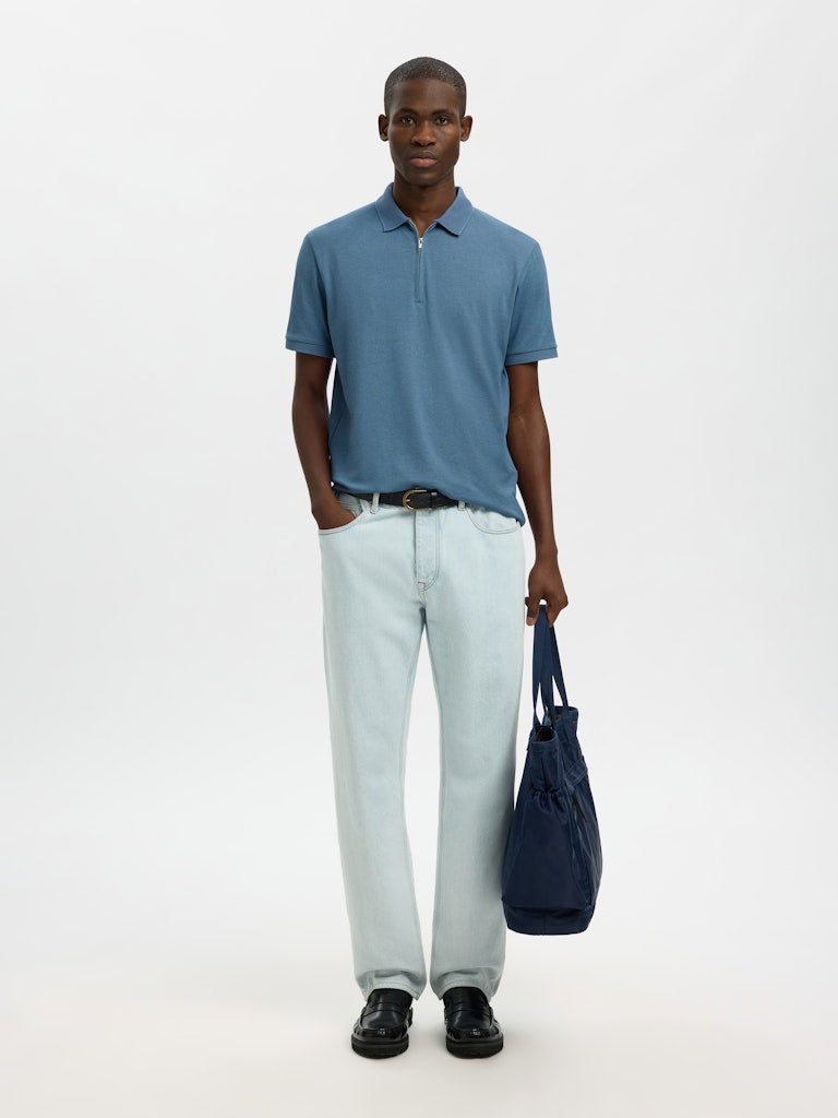 Selected homme Herren Polo-Shirts Blue Mir