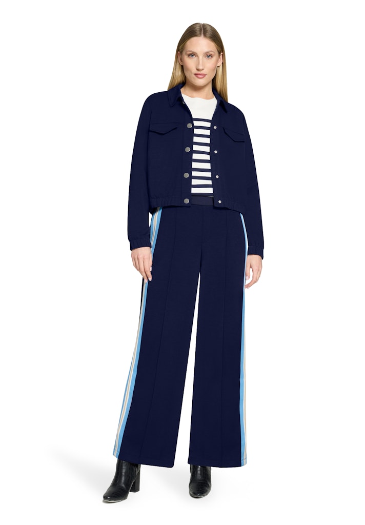 Cartoon Damen Hosen Maritime Blue