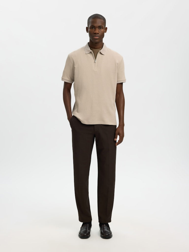 Selected homme Herren Polo-Shirts  Oatmeal