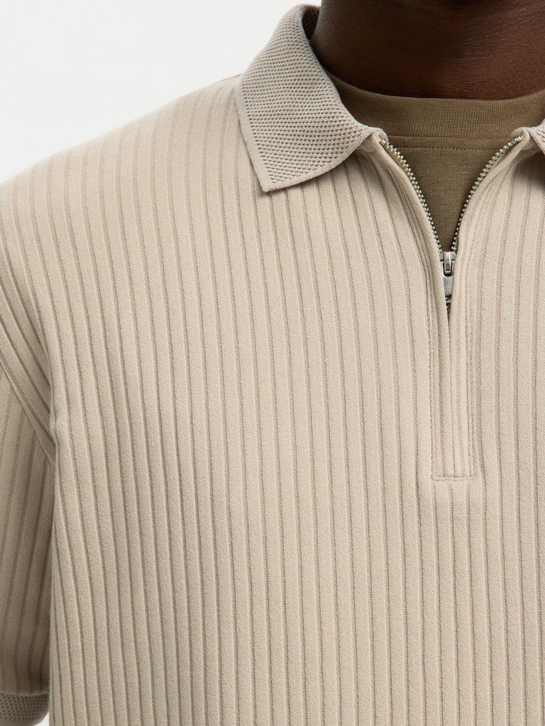 Selected homme Herren Polo-Shirts  Oatmeal