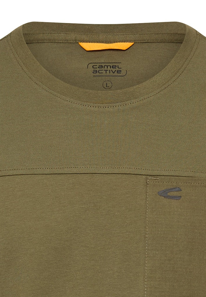 Camel active Herren T-Shirts kurz  Deep Olive