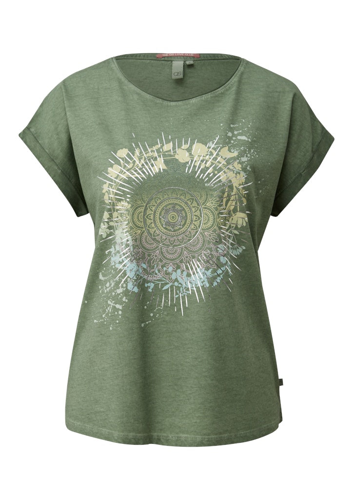 QS by S.Oliver Damen T-Shirts Green