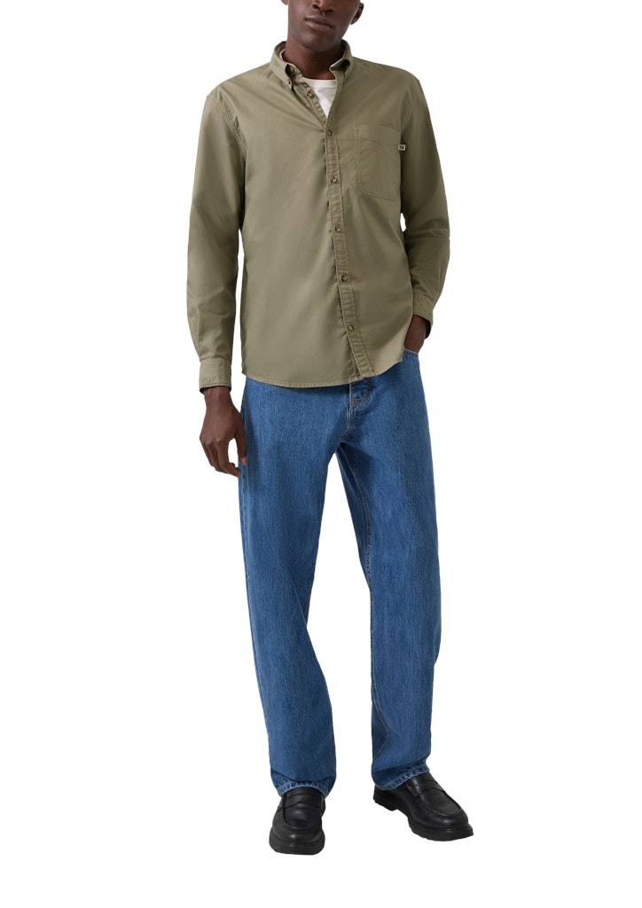 S. Oliver red Herren Hemden lang Green