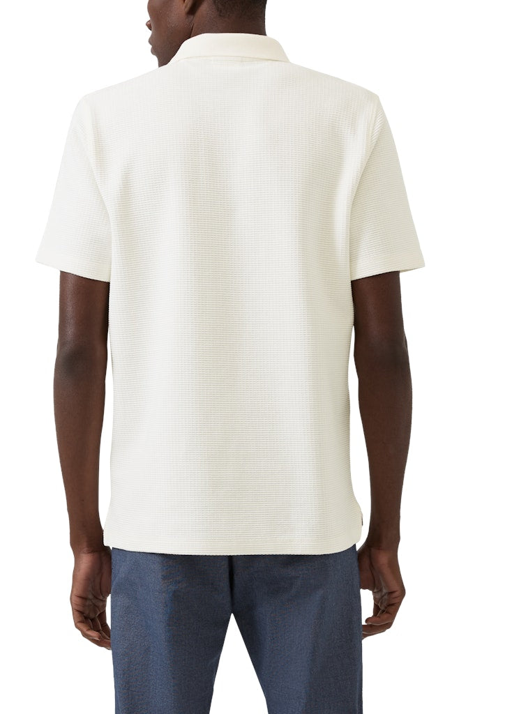 S. Oliver red Herren Polo-Shirts White