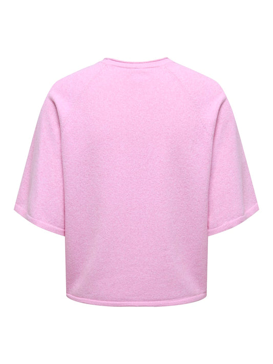 only Damen Pullover Super Pink/Mela