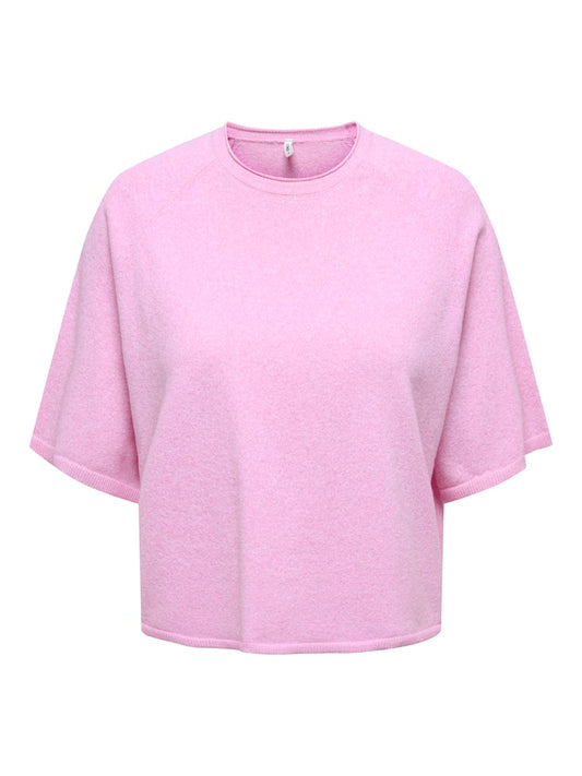 only Damen Pullover Super Pink/Mela