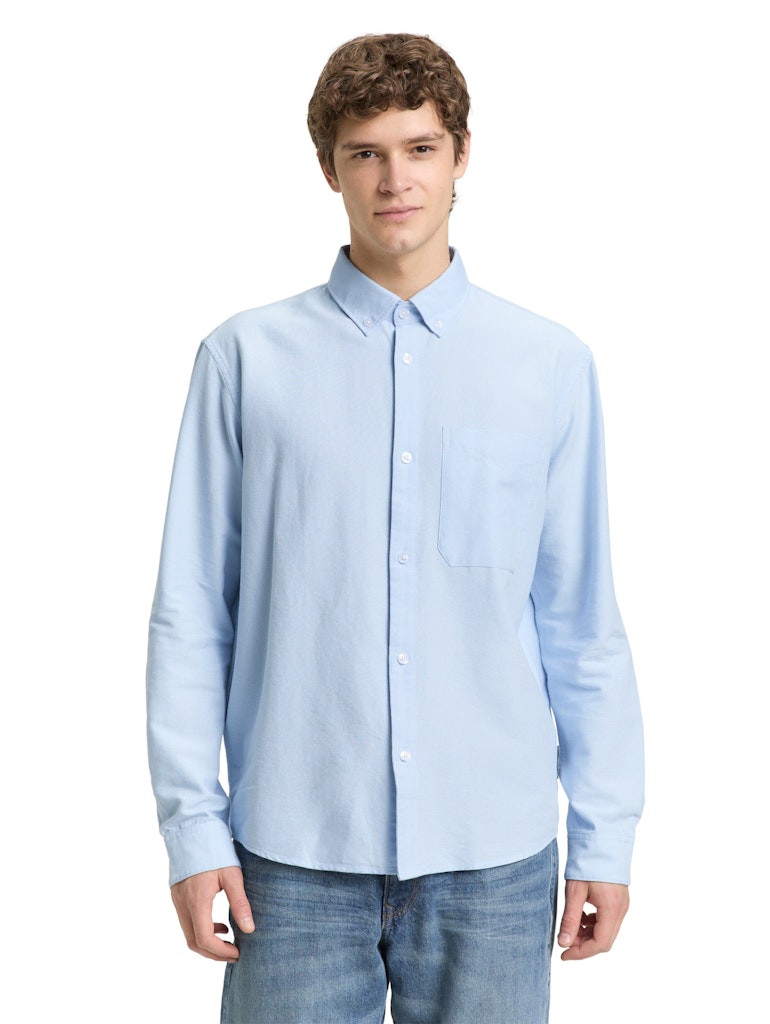 Tom Tailor denim Herren Hemden lang Light Blue Smal