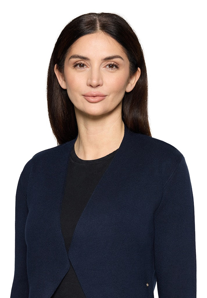 Betty & Co Damen Strickjacken Navy Blue