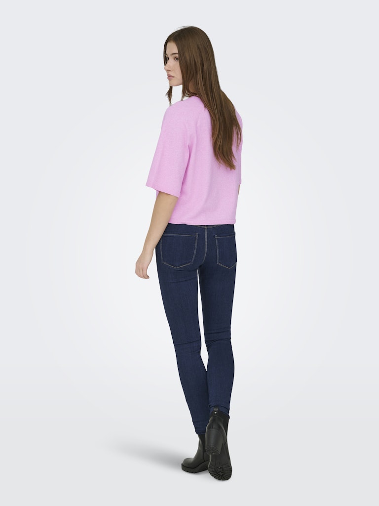 only Damen Pullover Super Pink/Mela