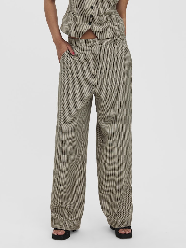 Vero Moda Damen Hosen Coffee Bean/Oat