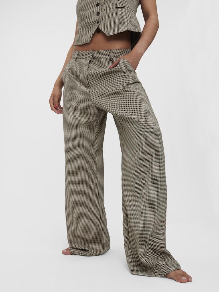 Vero Moda Damen Hosen Coffee Bean/Oat