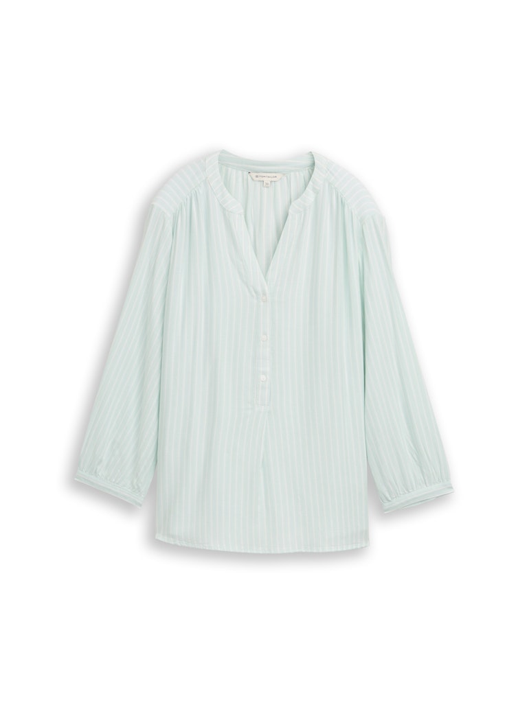 Tom Tailor Damen Blusen Blue Haze White