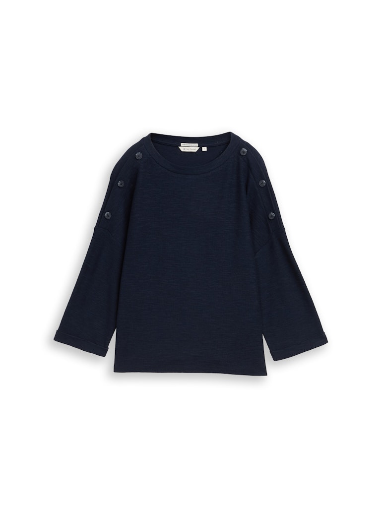 Tom Tailor Damen Tops Sky Captain Blu