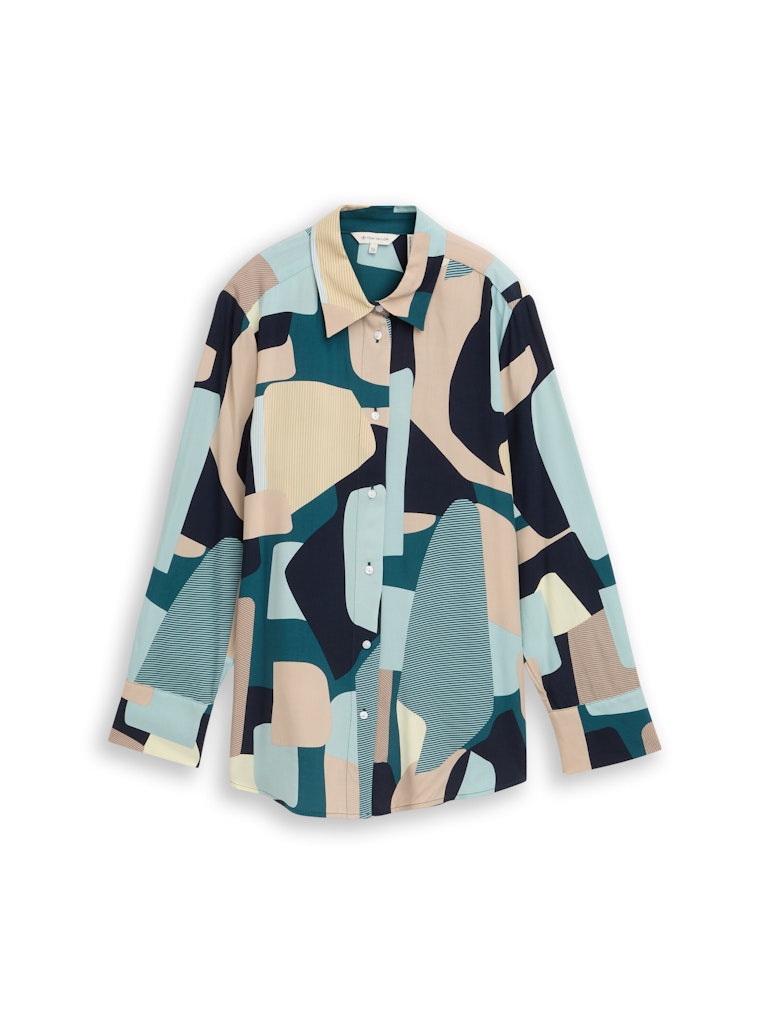 Tom Tailor Damen Blusen Abstract Stripe