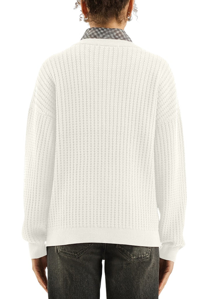 QS by S.Oliver Damen Pullover White