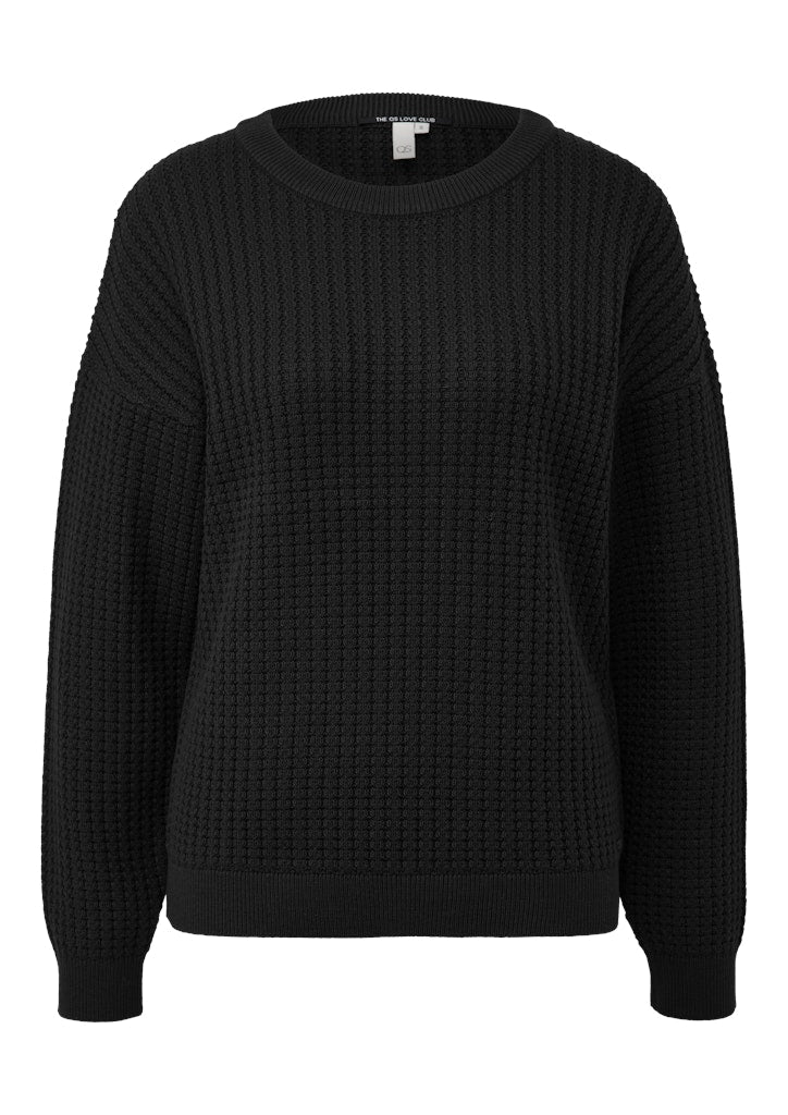 QS by S.Oliver Damen Pullover Grey/Black