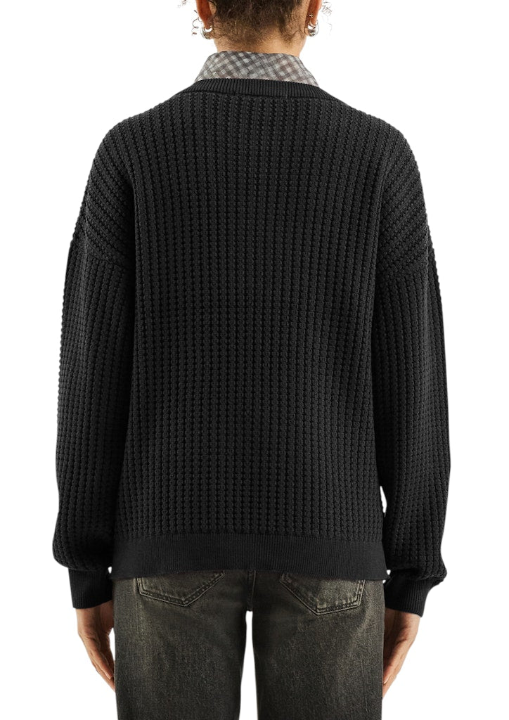 QS by S.Oliver Damen Pullover Grey/Black