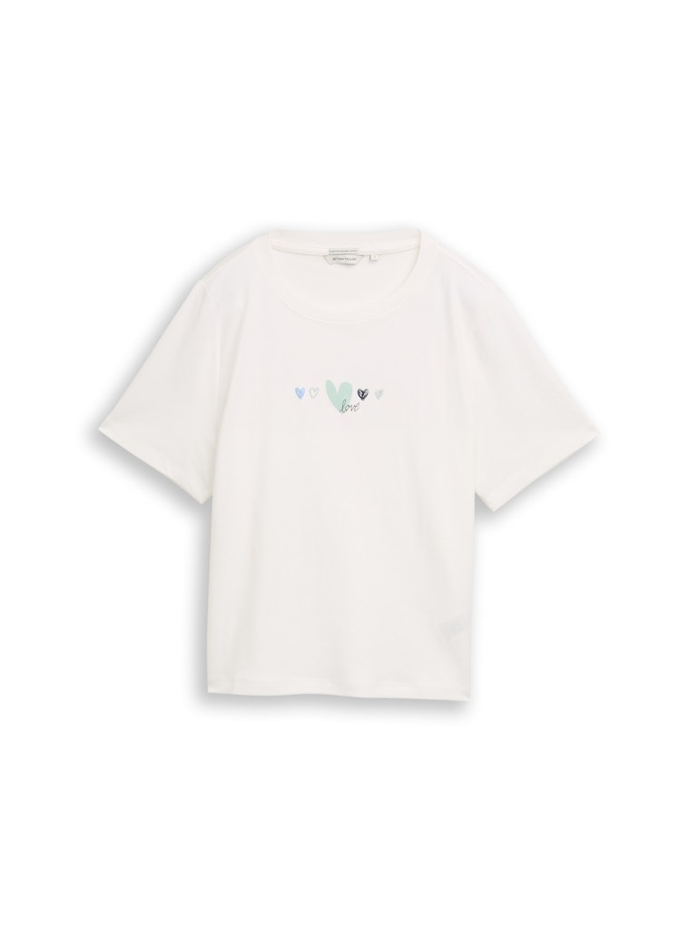 Tom Tailor Damen T-Shirts Off White
