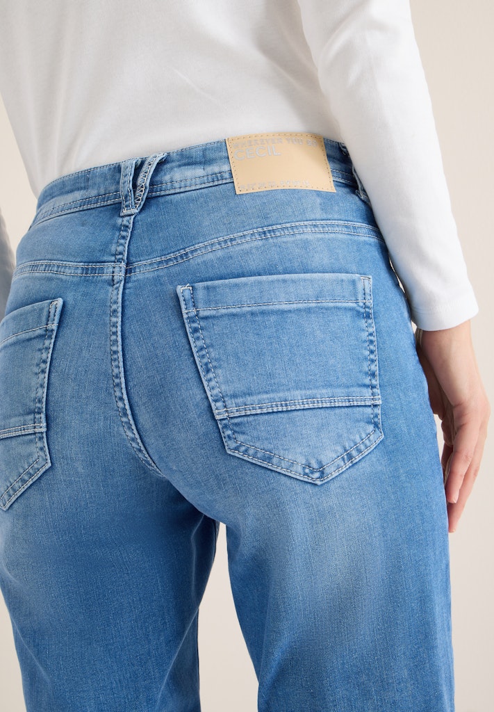 Cecil Damen Hosen Light Blu