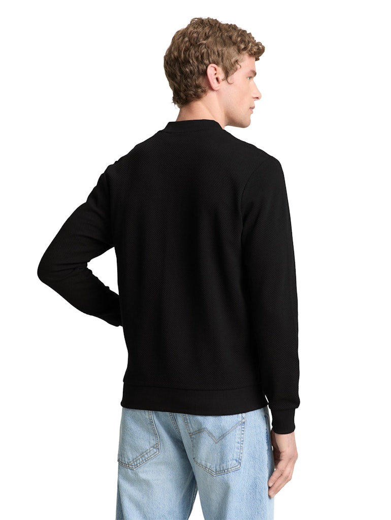 Tom Tailor denim Herren Sweatjacken Black