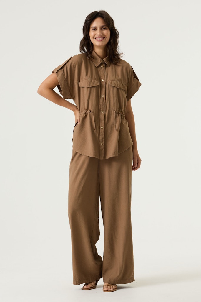 Garcia Damen Hosen Soft Taupe